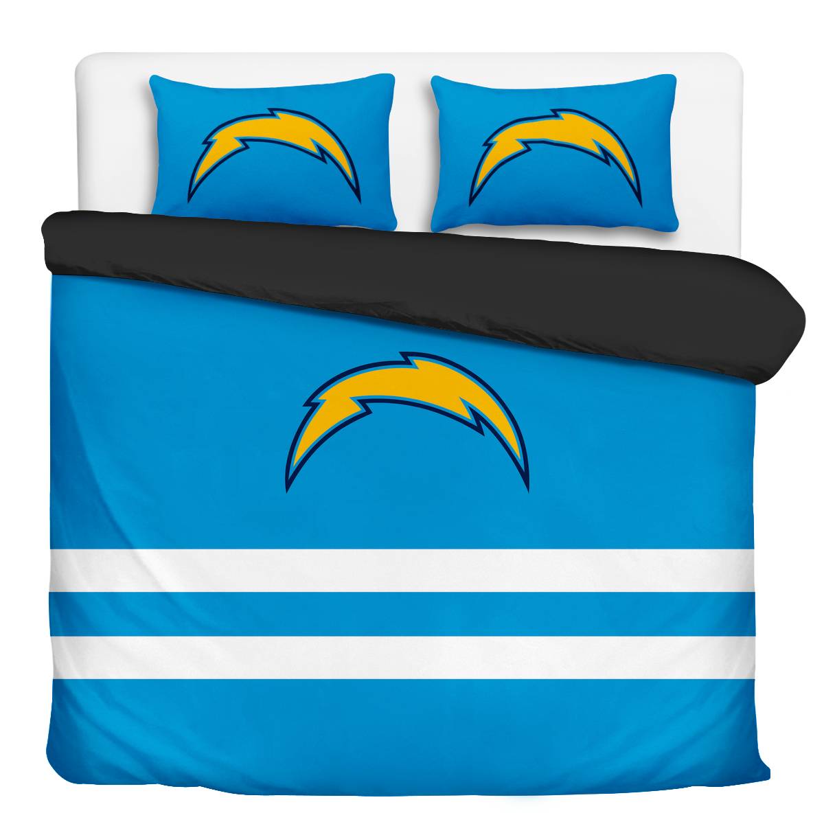 Los Angeles Chargers 3-Piece Full Bedding 001